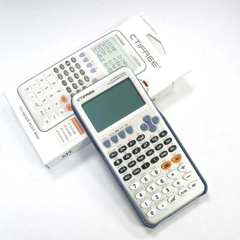 Product Introduction of Chic et Charme Portable Large Screen Scientific Calculator 10+2 Digits Display 417 Functions Function Calculator Standard Multifunction Math Calculators School Office Supplies 15