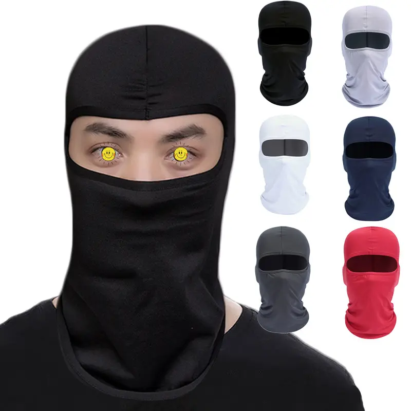 Helmet, Tactical CS Riding Motorcycle Bike Helmet Headwear Anti-Sunlight Keep Warm Sun Block Single Hole Head Cover Hat