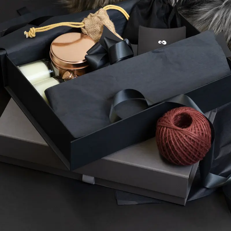 Magnetic Gift boxes A4 Size - Black | Grey | Kraft | White - 310 x 220 x 65mm 1