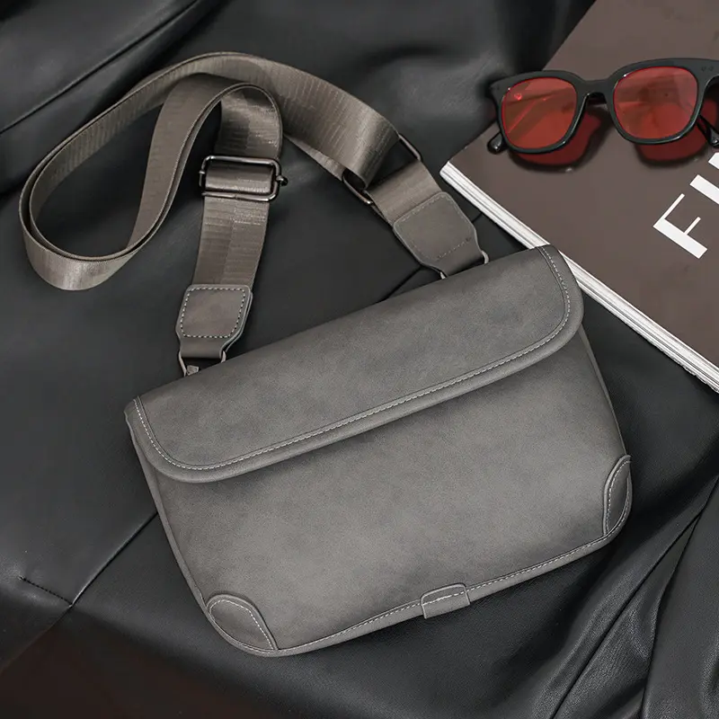 Túi Đeo Chéo Nam, Túi Xách 2 Ngăn Kiểu Dáng Thời Trang Dễ Phối Đồ 68012 [Mua 3 túi tặng 1 ví] Bag Da Đeo Vai