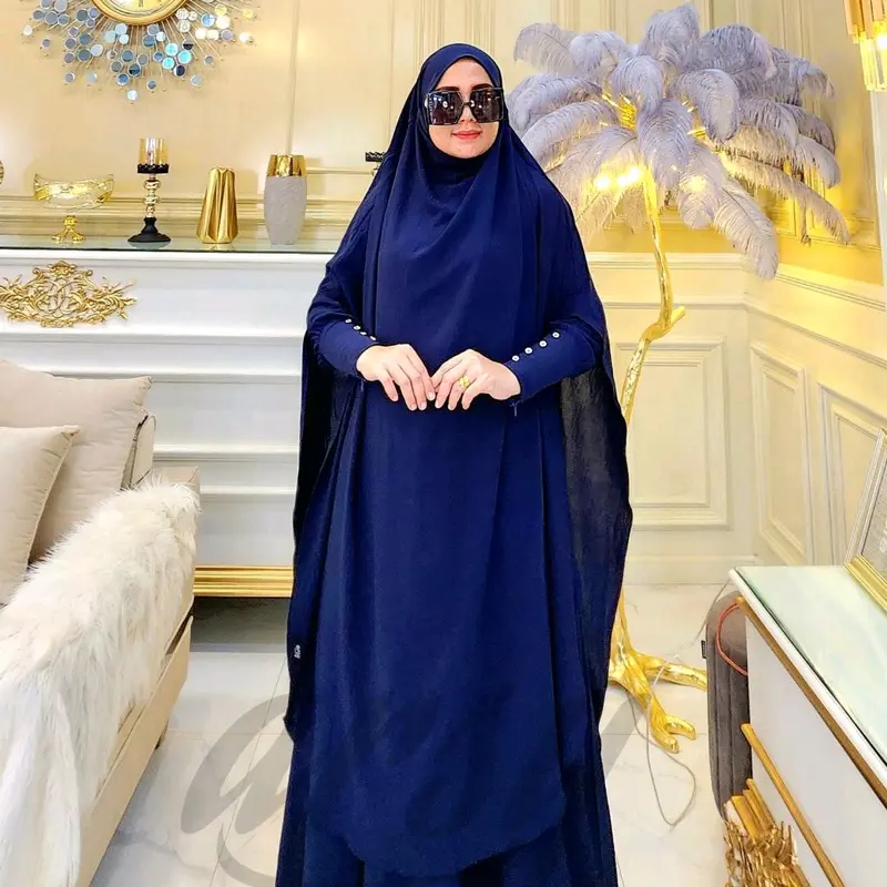 NUSAIBA SYARI UMROH HAJI GAMIS CADAR FK BY ARSY HIJAB White Hitam Putih 6