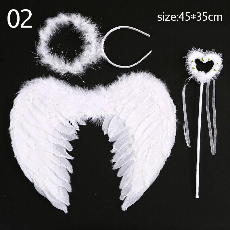White Angel Wings Angles Costume for Baby Girl Kids Birthday - TikTok ...