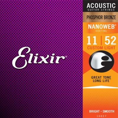 Dây Đàn Guitar Acoustic Elixir 16027 cỡ 11 3