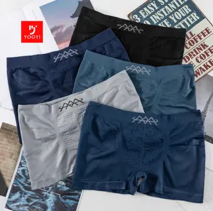 Yooyi Celana Dalam Pria Dewasa Boxer Premium CD Pria Boxer Polos Kolor hitam motif 003 Pendek boxer