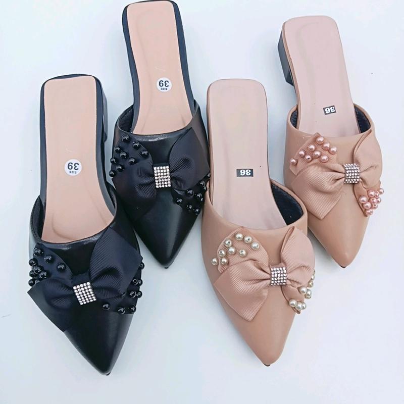 Giày sục kết nơ xòan tiểu thư cao 3p da mềm giay got depnuhottrend 2023 7 guôcxinh caogotdinhda high red cao gót guốc quaitrong bitmui caogotnu guoc xinhsang giày cao gót gấp gọn mũi cưới hoa eg dep dethap kieu nữ stilettos lady gaga 9 dép _