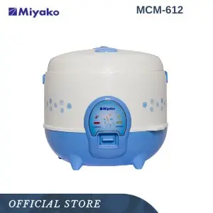 Miyako MCM612 Magic Com 1.2L 3in1 350W-Penanak Nasi-Penghangat Nasi-Original-New Arrival-Garansi Resmi-Rice Cooker-Pemasak Nasi