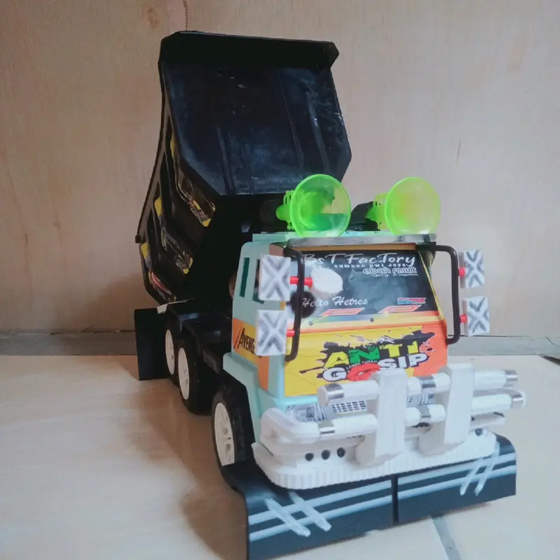 mainan truk muatan pasir pull modifikasi random 0