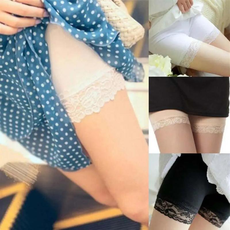 Product Introduction of Quần Đùi Lót An Toàn Cho Nữ, Co Giãn, Màu Trơn Thiết Kế Ren, Không Đường May, Thoáng Khí, Quần Legging, Thích Hợp Mặc Dưới Váy 3