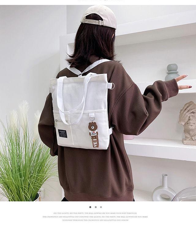 Product Introduction of [In Stock] Shoulder Bag, Handbag, Crossbody, Canvas Material, Fashion, Cute, Campus, Large Capacity 25