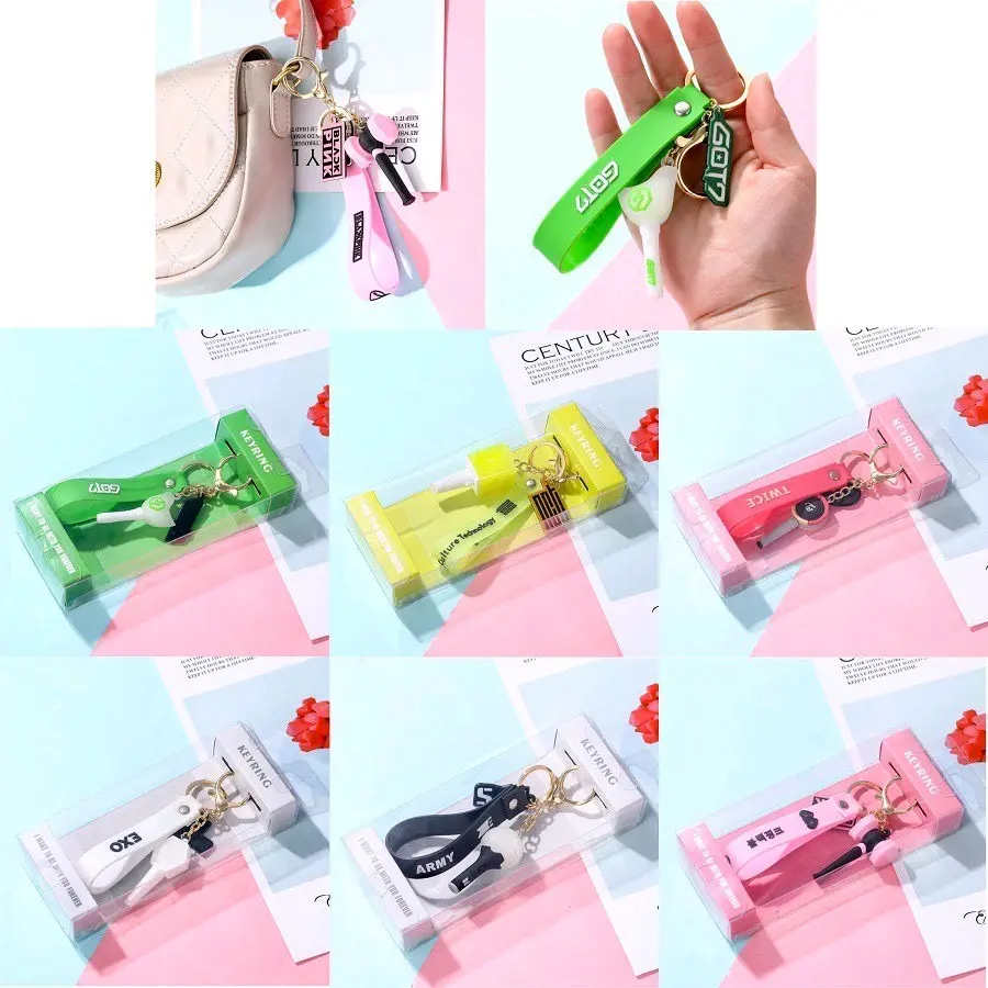 Keyring K-Pop BTS EXO NCT BlackPink | Gantungan kunci premium with box