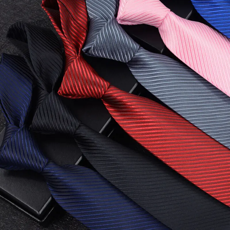 Cà Vạt Sọc Cổ Điển, Dệt Jacquard, Chất Liệu Lụa, Dành Cho Bộ Com Lê Nam, Cà Vạt, Cà Vạt, Thời Trang Mới 8