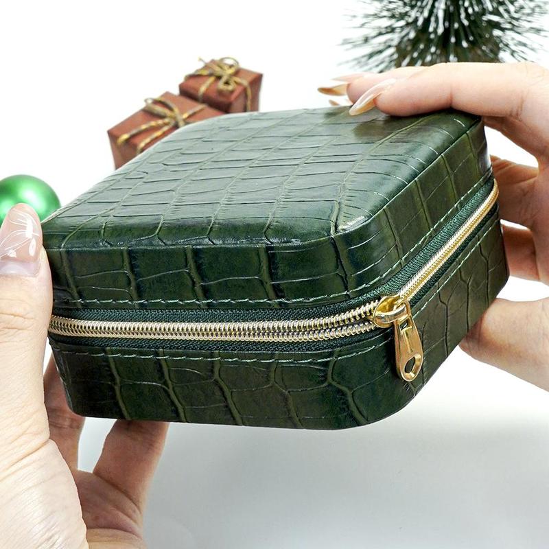 Jewelry Storage Box, 1 Count Vintage Style Organizer with Removable Partitions & Mirror, Jewelry Box for Ring Earrings Bracelet Necklace 2