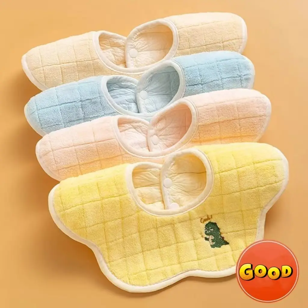 Waterproof Baby Bibs Class A Bibs for Boys and Girls Newborn Anti-Spit-Up Scarf Pad Neck Warmer
