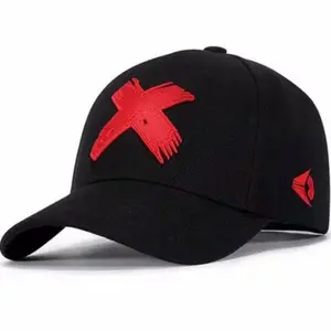 Topi baseball pria unisex logo X terbaru keren Musim panas