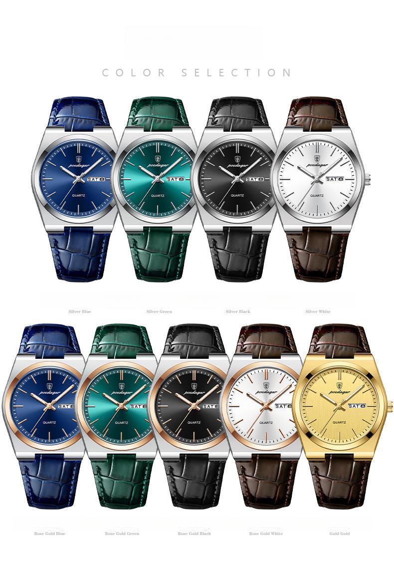 Product Introduction of Ultra-Thin Men's Watch Waterproof New Quartz Watch Men chuan  watch 9