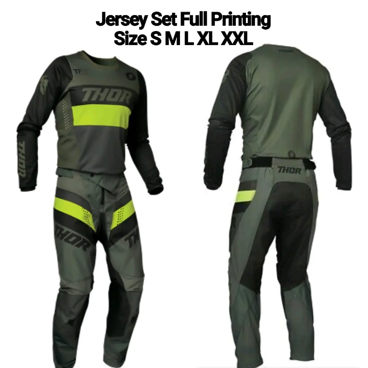 THOR Setelan Trail Full Printing, Celana Cordura Anti Air