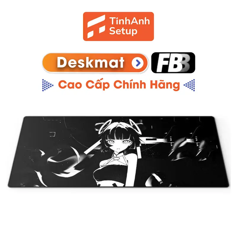 DeskMat FBB  tấm lót chuột chống trầy xước, ố bẩn, bản lớn 900x400, Mouse pad miếng lót chuột bàn di chuột cao cấp dày 4mm 2