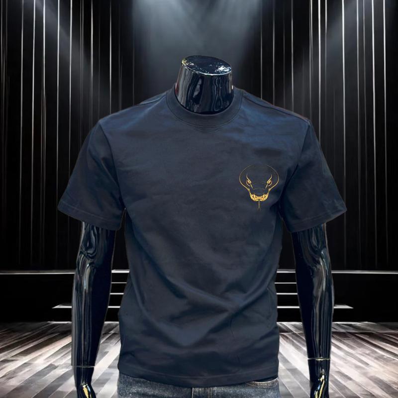 Áo Thun Ngủ Ngắn Bằng Vải Bông In Thiết Kế Mới Mùa Hè 2023 Dành Cho Nam Giới Hợp Xu hướng Đơn Giản Và Dễ Phối Đồ Áo Sơ Mi Hàng Đầu