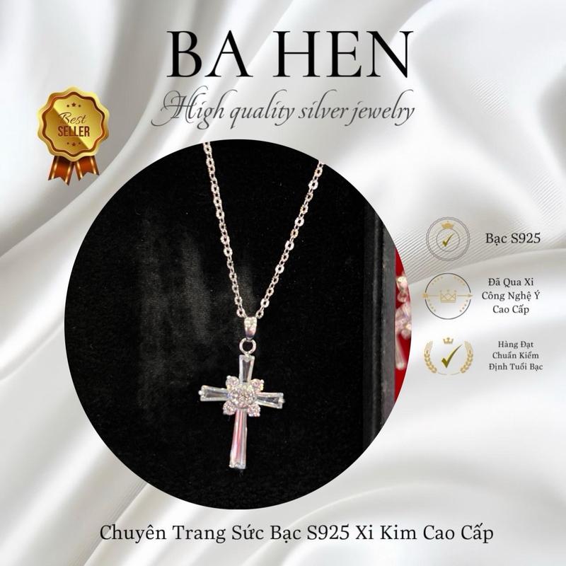 Dây Chuyền Liền Mặt Thánh Giá Hột 4li (DLM58) (D89M58)