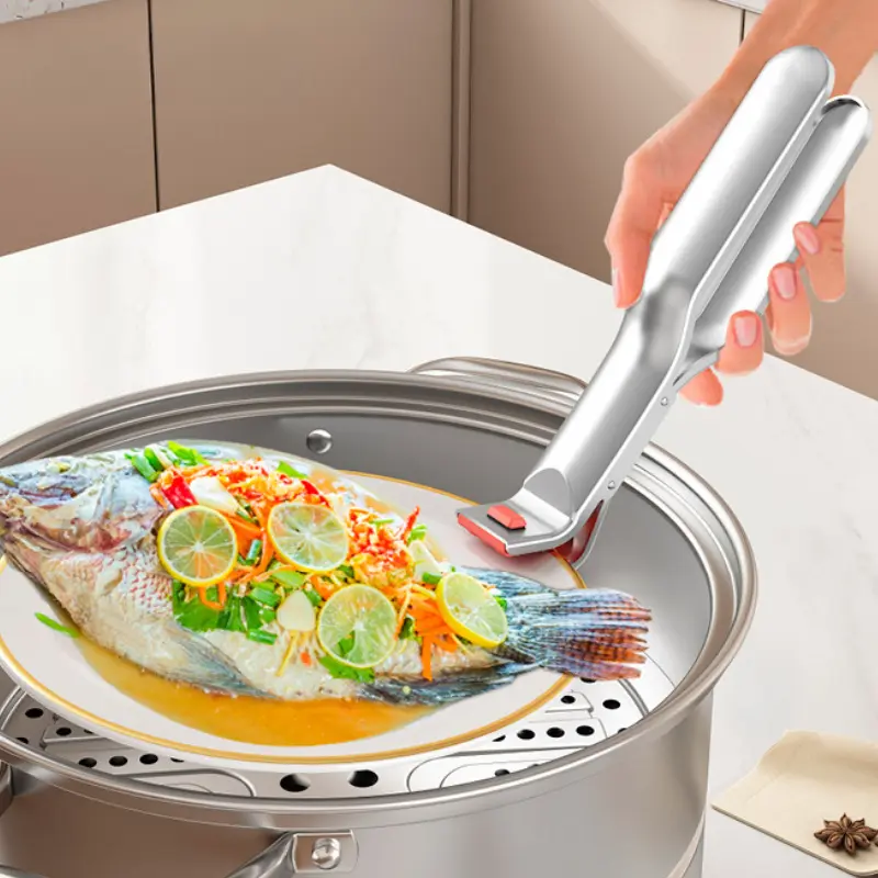 Kẹp Chống Bỏng Bằng Thép Không Gỉ, Dụng Cụ Lấy Bát Nhà Bếp, Chịu Nhiệt, Kẹp Lò Nướng Nhiệt Độ Cao Chống Trượt, Kẹp Bát Đĩa Bếp Điện, Kẹp Nấu Ăn, Để Sử Dụng Trong Nhà Bếp. 1