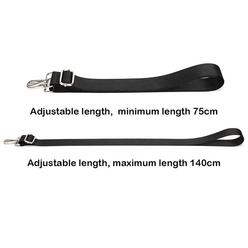 New Fashion Adjustable Bag Strap Nylon Black Handbag Strap Bag Belt Crossbody Bag 2