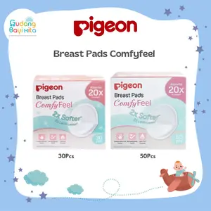 PIGEON Breast Pads Comfyfeel 30 Pcs - Bantalan Penyerap ASI