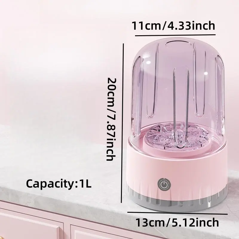 Mini Laundry Cup, 1L Capacity Portable Washing Machine, Household Laundry Equipment for Underwear & Socks, Suitable for Travel & Business Trips 1
