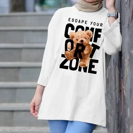 Atasan Wanita Oversize Babyterry Bear Confort Zone