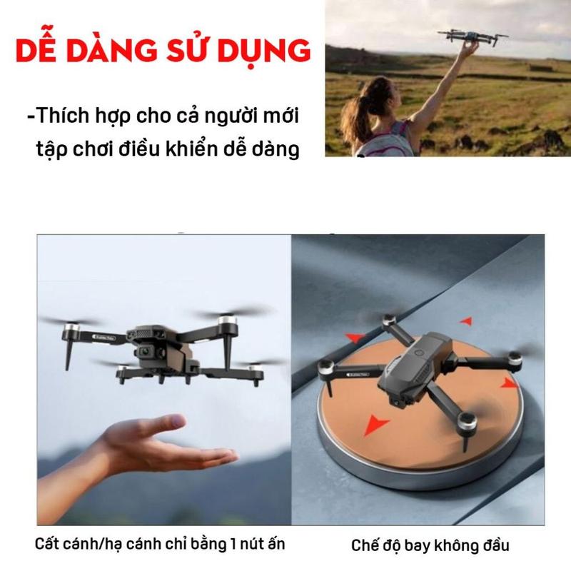 Product Introduction of [F198PROMAX] Flycam F198 Pro Max - Drone Chuyên Nghiệp, Chụp Ảnh Dành Cho Người Mới Tập Chơi Tập Bay,  Quay Phim Nét Nhào Lộn 360 Độ - Phụ Kiện Camera fly  cam giare flycam  f198 3