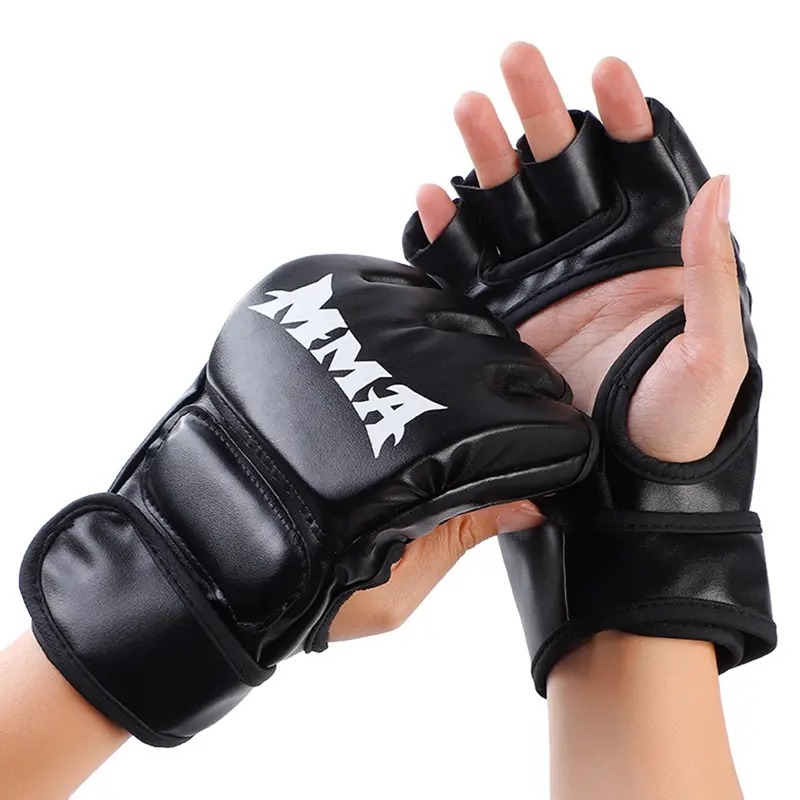 Găng Tay Đấm Bốc Nửa Ngón Cho Người Lớn, Bao Cát Tập Luyện Sanda, Chiến Đấu MMA, UFC, Muay Thái