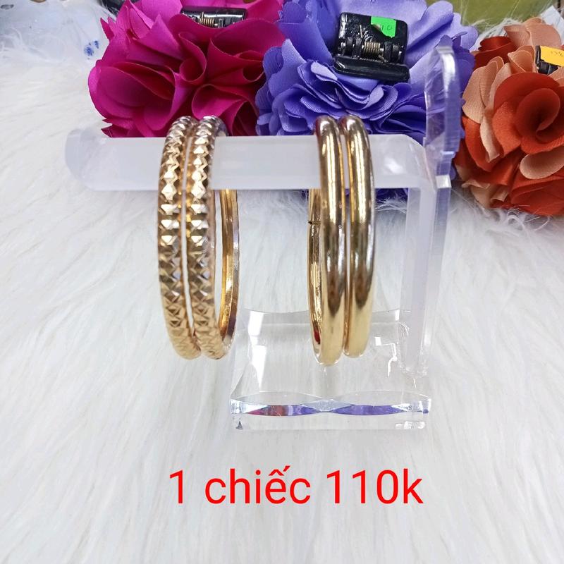 vòng tay đồng đỏ bản 4 ly màu vàng 750 Phụ Kiện