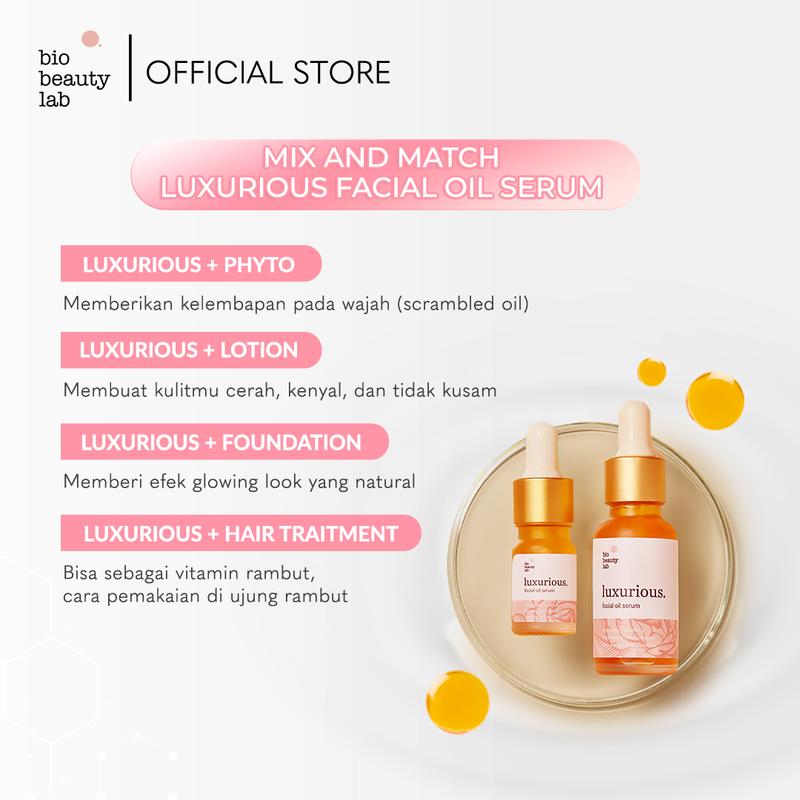 Bio Beauty Lab Luxurious Facial Oil Serum Wajah 20ml / 10ml / 5ml 2