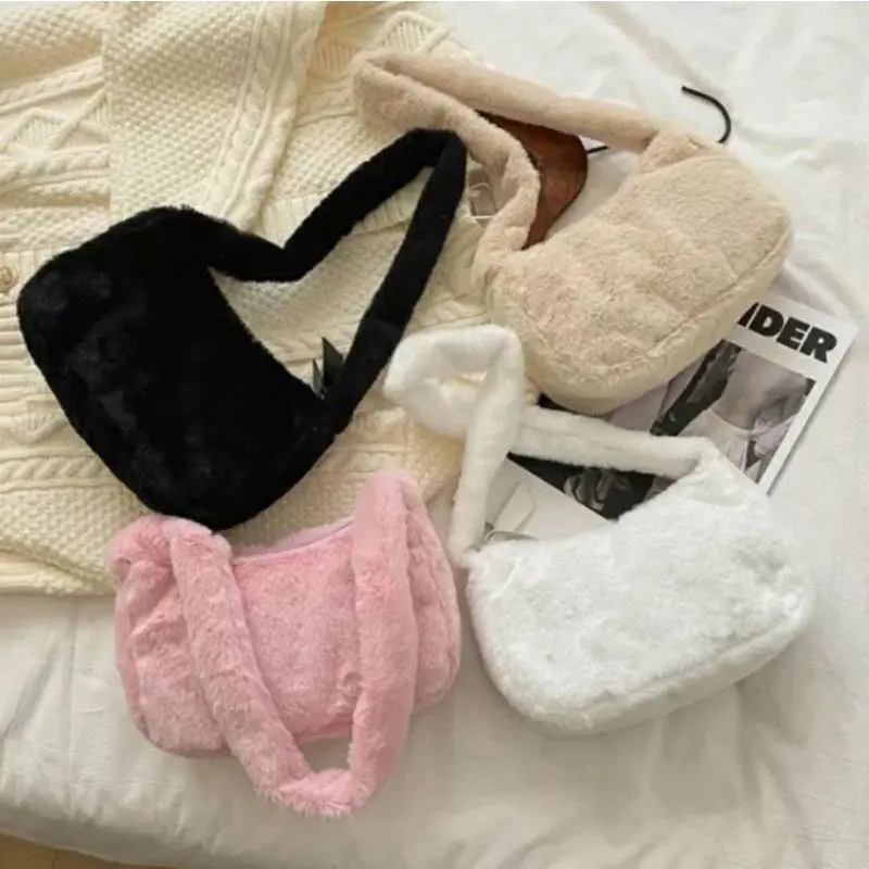 Tas Selempang Bahu bulu Wanita Model Korea Tas Selempang Sovia Shoulder Bag Tas Lucu