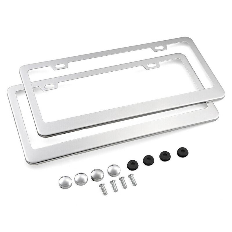 Khung Biển Số Ô Tô Xe Tải Bằng Thép Không Gỉ, Ca Mỹ 1X, Có Mũ Vít 7