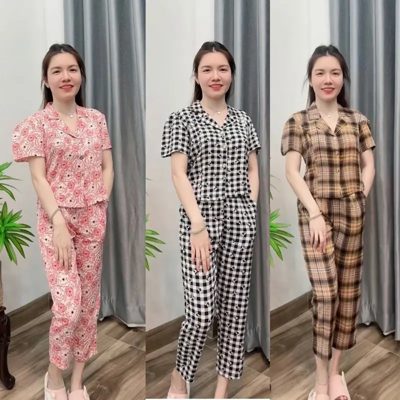 [Quần 9 tấc - có tay] Bộ Vest 9 Tấc Mango Nhiều Hoạ Tiết , Hoa Văn