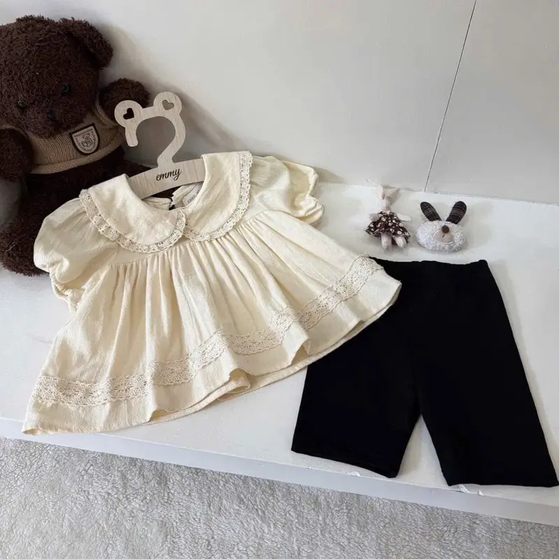 Set áo váy babydoll + leg đùi cho bé