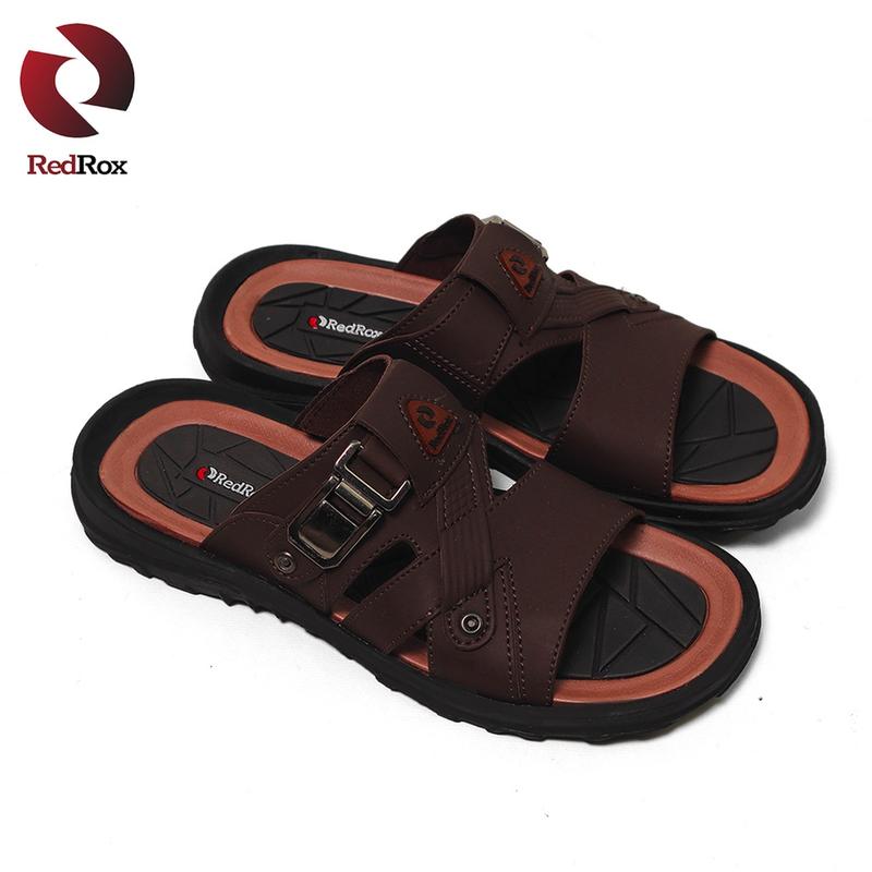 Sandal Pria Kasual Gaya Modern Kekinian Terbaru Ringan Lentur Redrox - VORT 02 Jepit Sendal 8