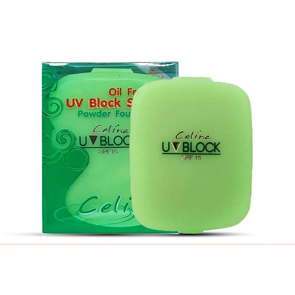 COD ♦️ของแท้·ส่งด่วน·ถูก♦️ DAYSE x CELINA: [รีฟิว] UV Block Oil Free Powder Foundation : เซลิน่า แป้งพริตตี้ แป้งพัฟ