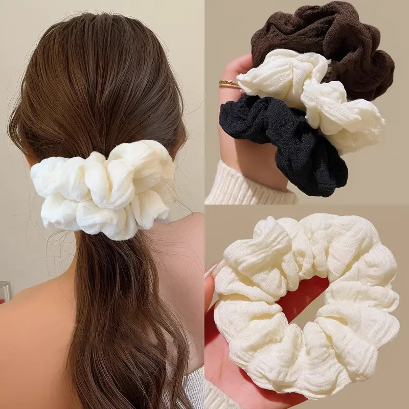 Dây Buộc Tóc Xếp Ly, Phong Cách Cổ Điển Nhẹ Nhàng Và Thanh Lịch, Thời Trang, Thiết Kế Đơn Giản