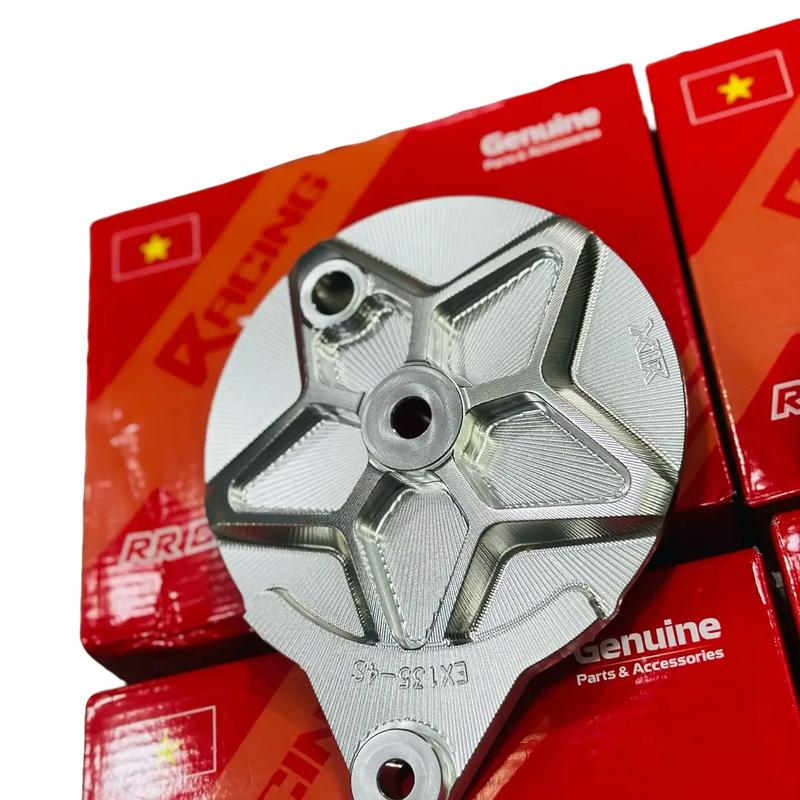  MÁ ĐÙM SAU X1R NHÔM CNC NGUYÊN KHỐI MẪU NGÔI SAO 5 CÁNH CHO DÒNG XE HON-DA VÀ YA-MA-HA Phụ Kiện Phụ Tùng Nhôm cnc 