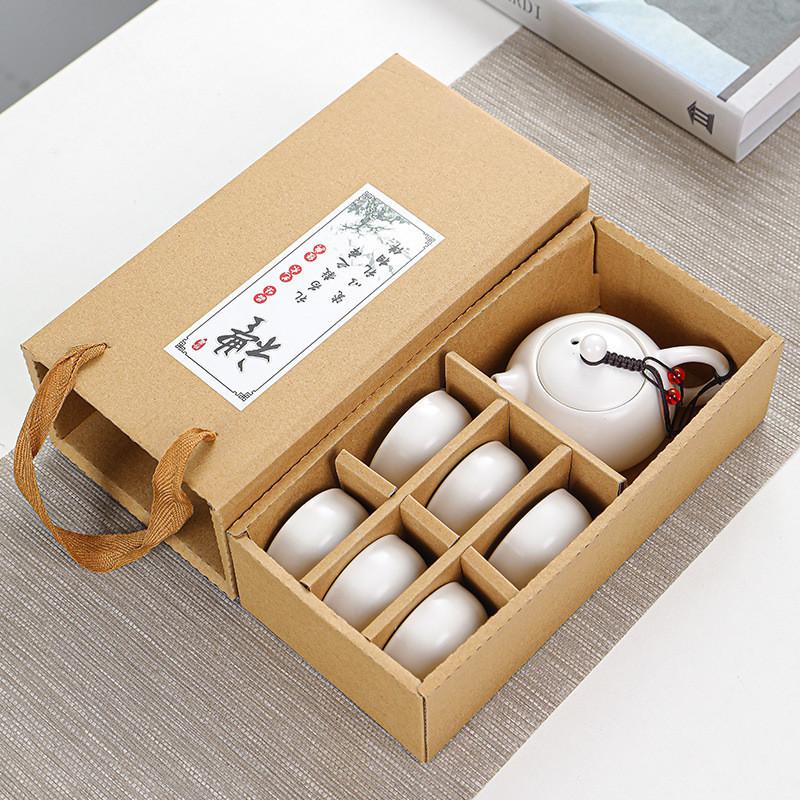 Bộ Ấm Chén Uống Trà Phòng Khách Sang Trọng ,Bộ Ấm Pha Trà Gốm Sứ -Bộ Bình Trà Tử Sa kèm 6 Ly Cao Cấp Đàm Đạo
