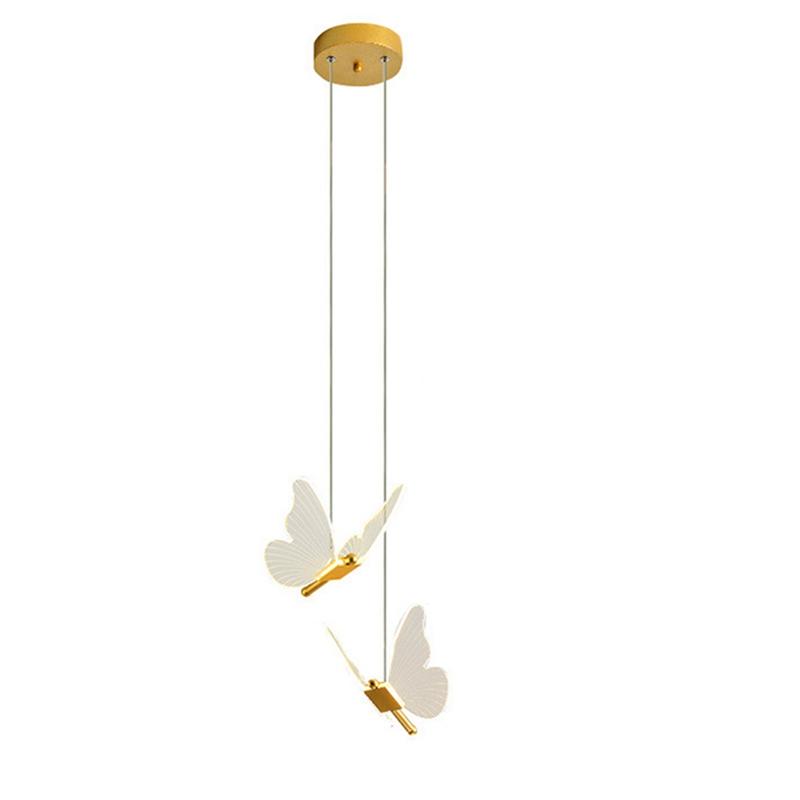 Đèn Mặt Dây LED, Thiết Kế Hình Bướm, Phong Cách Bắc Âu, Màu Vàng Kim, Thích Hợp Cho Đèn Chùm Đầu Giường, Đèn Chiếu Sáng Phòng Khách Và Phòng Ngủ, Đèn Đầu Giường 5