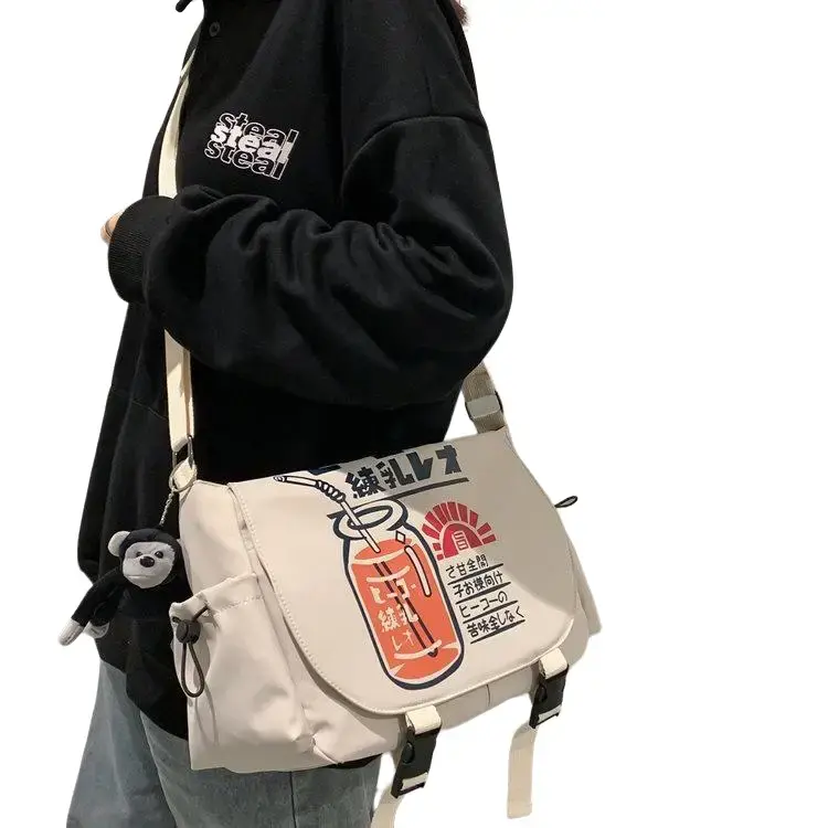 Túi đeo chéo Bag Đeo Vai kháng nước phong cách nhật bản nam nữ đều dùng được Nhung Đồng