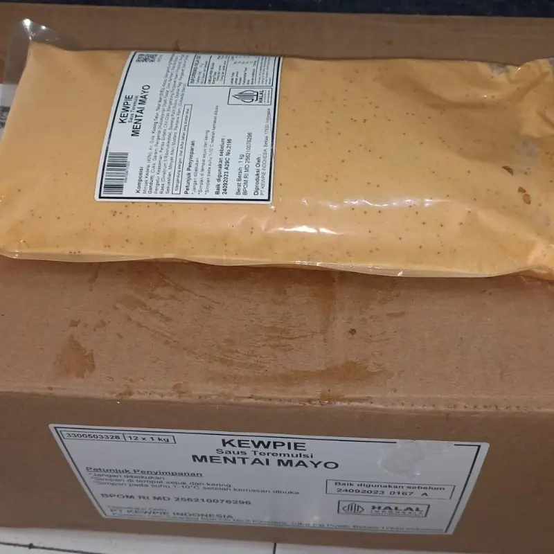 kewpie Mayonaise Mentai Mayo 1kg Sauce Salmon Mentai Instan HALAL 5