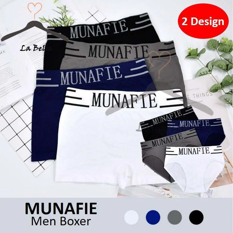 [PREMIUM QUALITY] LABELLE MUNAFIE Men Boxer Briefs Fierce Underwear Shorts Rectangular Triangular Shape Size