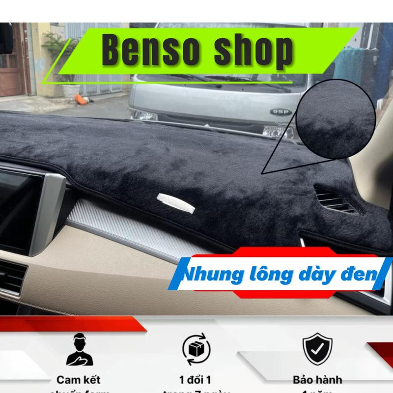 Thảm Taplo Ô Tô KIA Carens Seltos Sorento Sonet Cerato K3 K5 Morning Carnival Sportage Chất Liệu Lông Chống Nắng Benso shop Cao Su