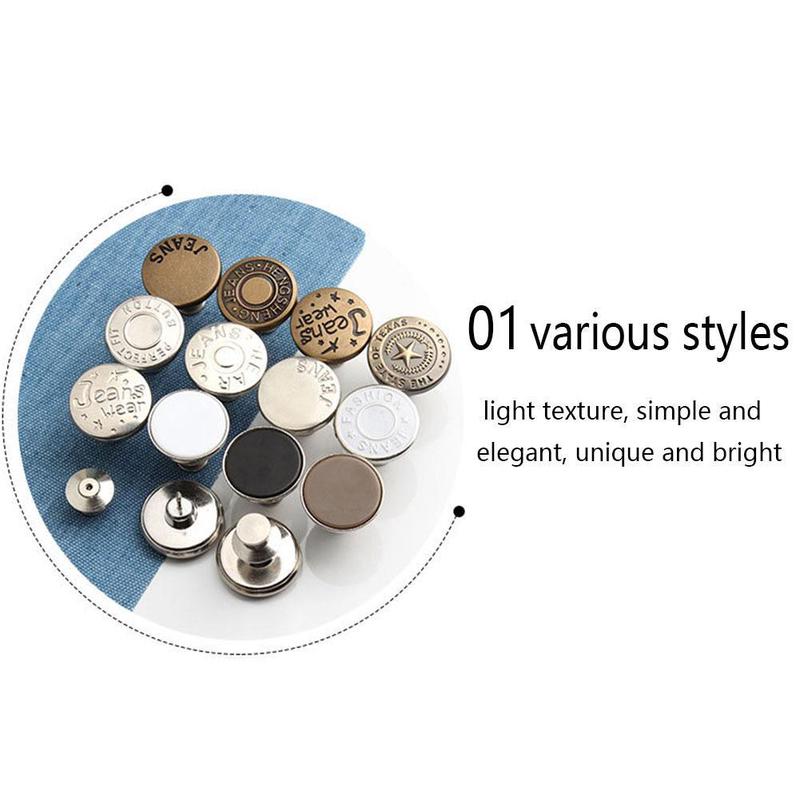 Product Introduction of Adjustable Removable Jeans Button Nail Free Metal Button Button Accessories Clothing Clothing P7M8 15