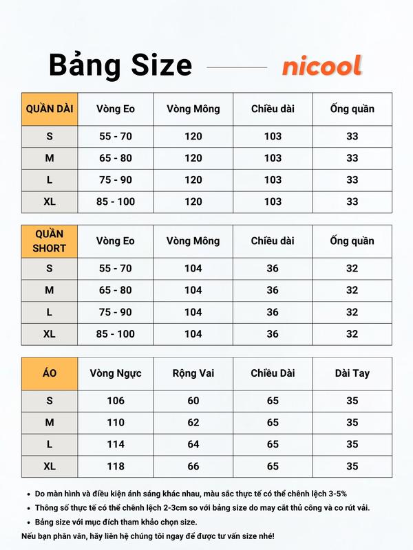 Set Jean Unisex Nam Nữ NICOOL Thêu Chữ Nổi, Set Áo Sơ Mi, Quần Short, Quần Dài Cạp Chun N41-P1 8