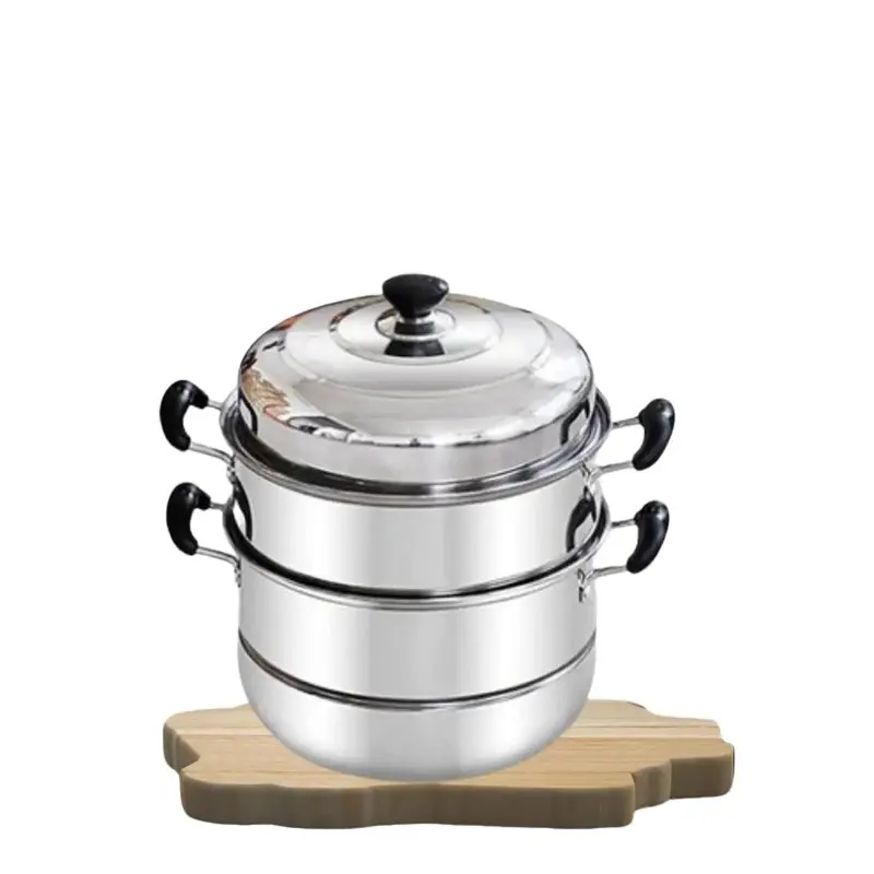 Nồi Hấp Inox 3 Tầng Đa Năng 28cm, Chống Nhỏ Nước Khi Hấp 0