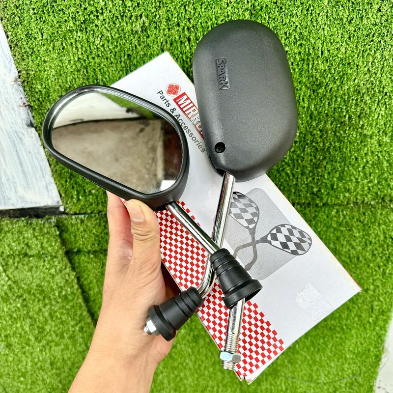 Kính gắn xe máy Spark chân 10li phụ kiện phụ tùng xemay thay thế